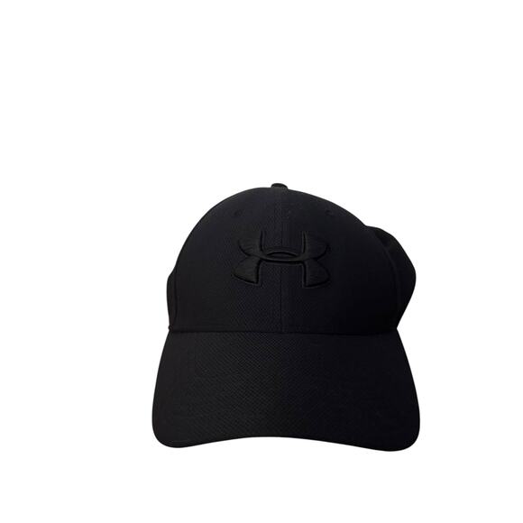 Under Armor Hat Men M/L Black 6493880 Baseball Cap Sport Fitted Active Gym Run - Picture 1 of 6